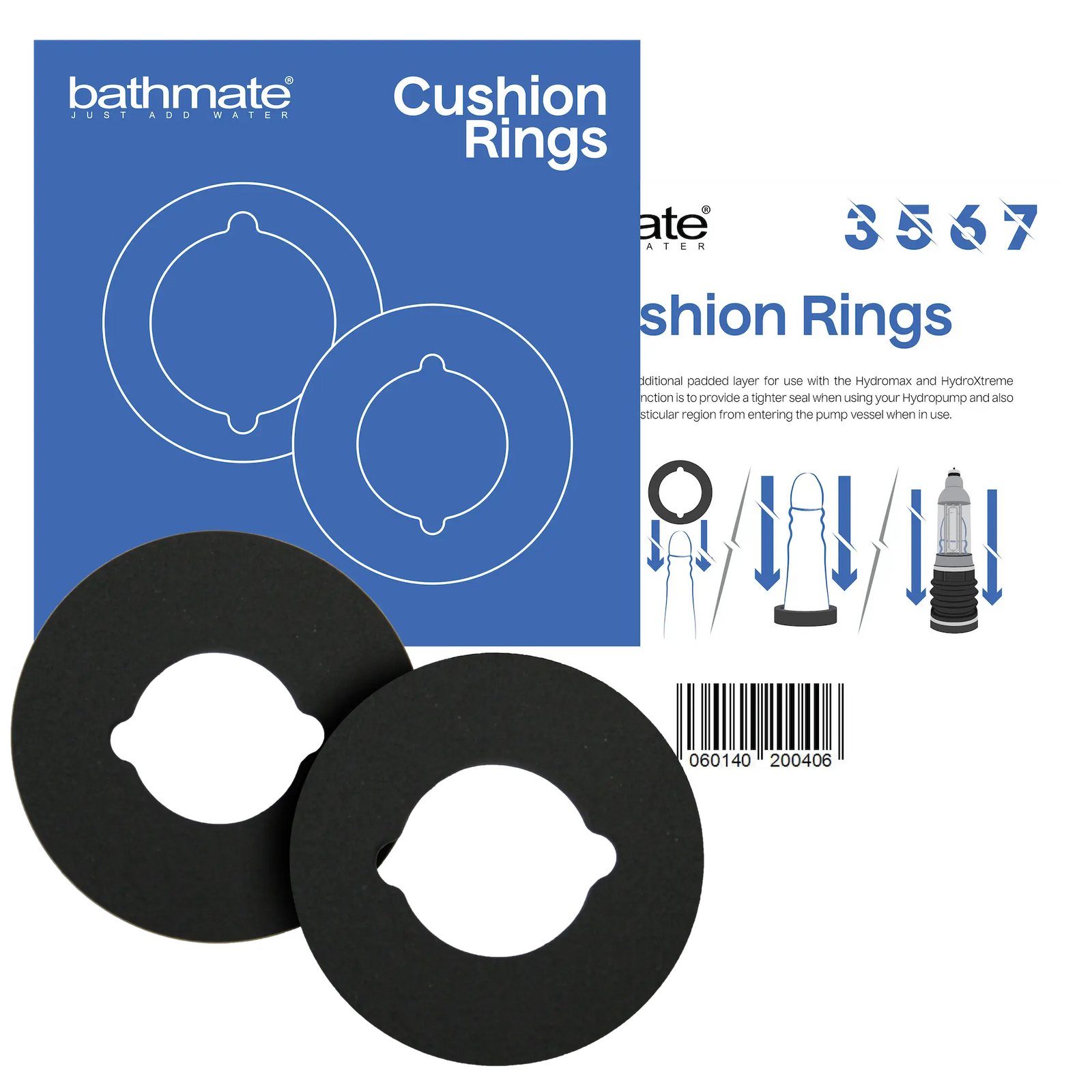 Bathmate cushion rings 2 pack - 3,5,6,7 models
