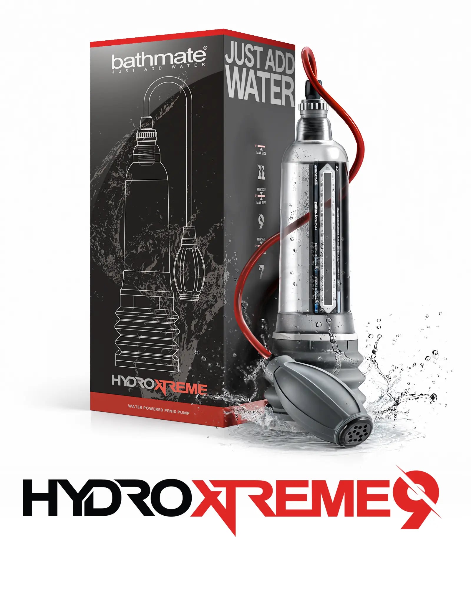 Bathmate HydroXtreme 9 kit with handball pump and packaging