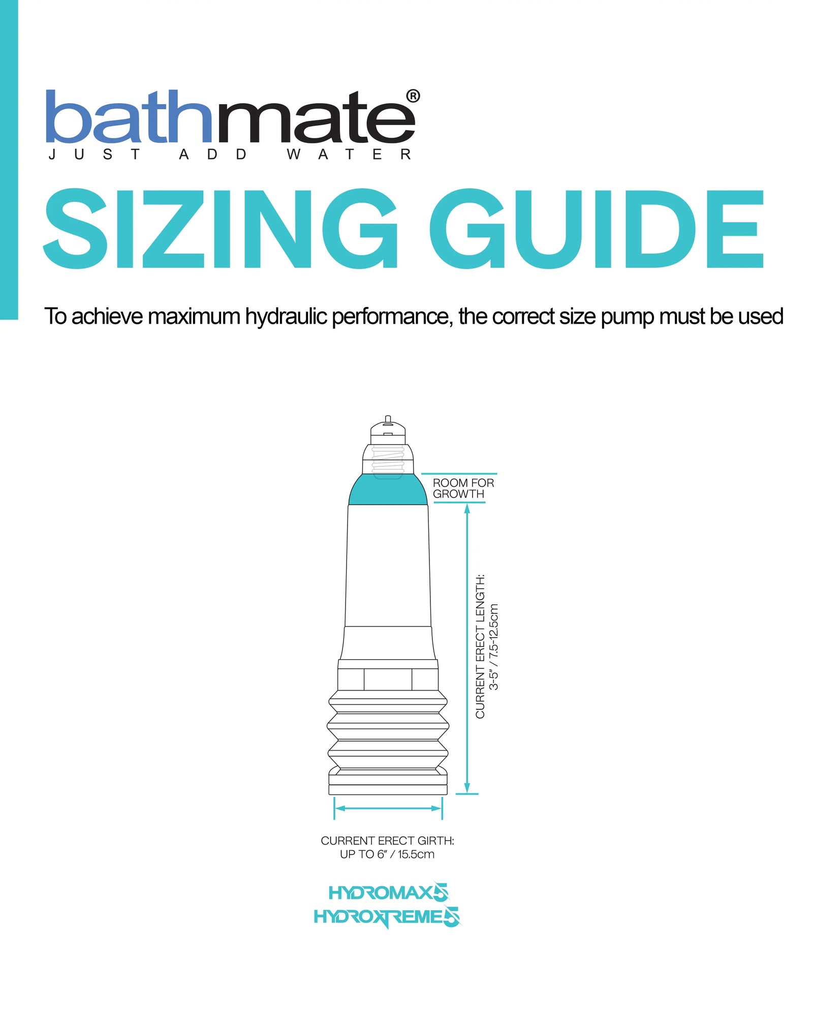 bathmate hydromax 5 hydroxtreme 5 size guide