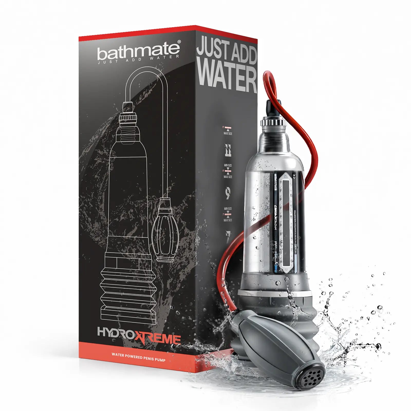 Bathmate HydroXtreme 7 Wide Boy kit with handball pump and packaging