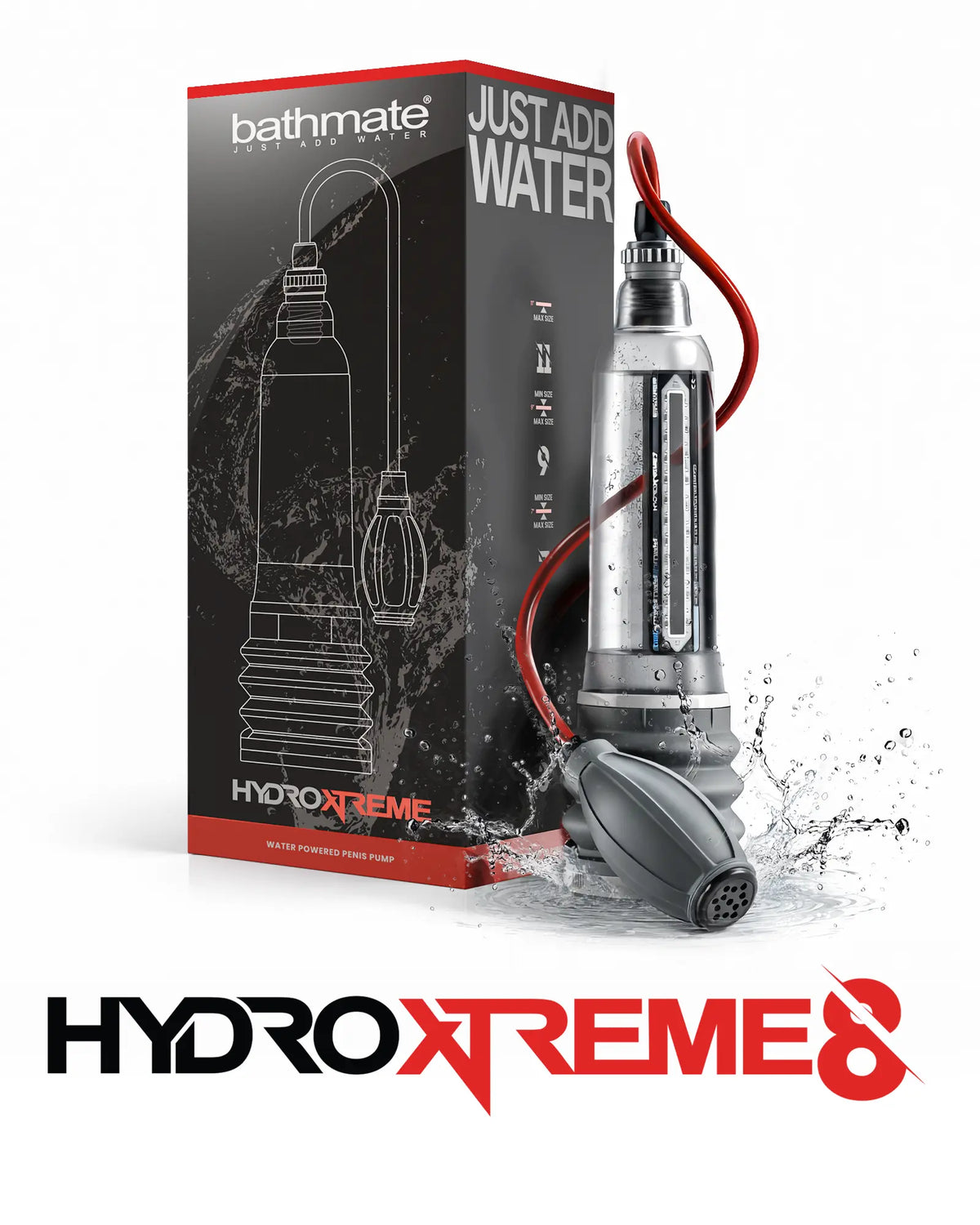 Bathmate HydroXtreme 8 kit with handball pump and packaging
