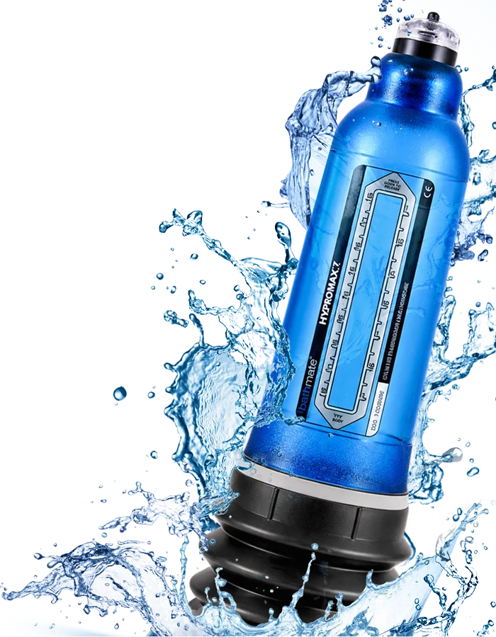 Bathmate Hydromax pump with water splash